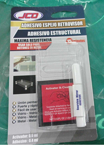 Pegante Adhesivo Espejos Retrovisor Interno Al Panorámico X1
