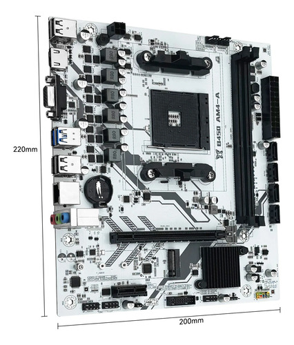 Kit Tarjeta Madre B450 Cpu Amd Ryzen 5 2600x Ram 16gb Ddr4 2600x (Reacondicionado)