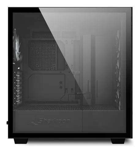 Gabinete Gamer Sharkoon Rebel C50 Rgb Negro 4fan Vidrio Mesh