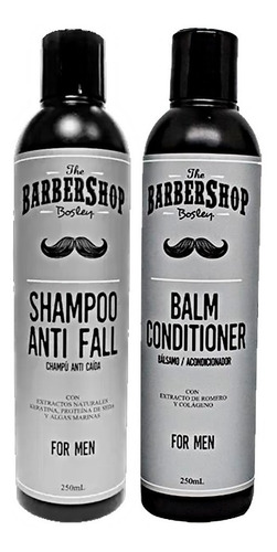 Shampoo + Acondicionador Barba Barbershop Tratamiento