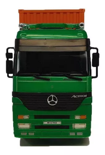 Miniatura Mercedes Benz Actros 4x2 Com Carreta 1/32 - Welly