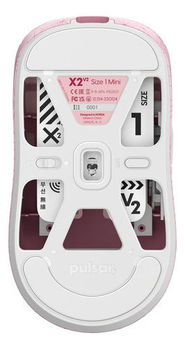 Ratón para videojuegos Pulsar X2v2 Mini Demon Slayer Nezuko, 51 g, tamaño 1, color rosa