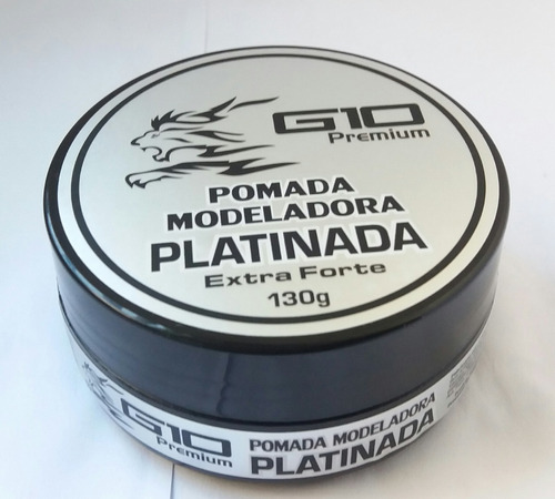 Pomada Modeladora Platino G10 Extra Fuerte 130g