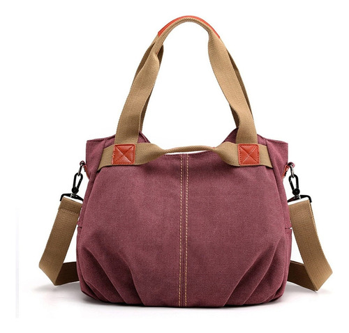 Bolso Lona Retro Cruzado Mujer 13 Colores