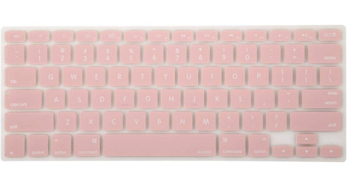 Funda De Silicona Para Teclado Para Macbook Pro 13/15 Rosa