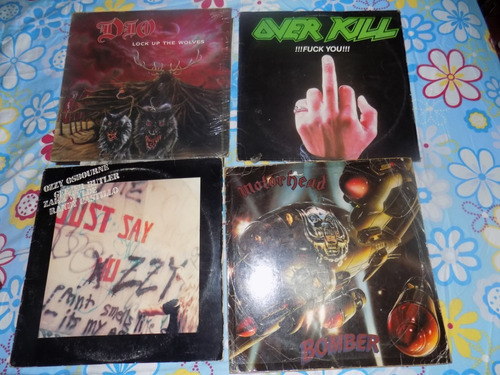 Motorhead, Ozzy Osbourne, Overkill, Dio, Lps Importados Rock