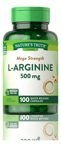 Nature's Truth L-arginina 500mg 100 Caps