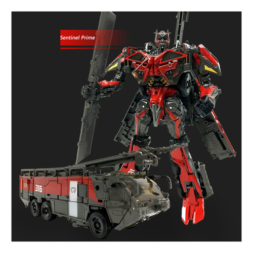 Zx Transformers Sentinel Prime Fire Truck Deformable