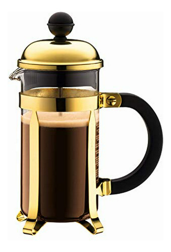 Cafetera De 3 Tazas Bodum Chambord, Dorada, 0.35l