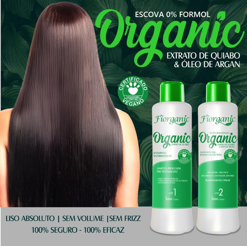 Imagem 2 de 2 de Escova 0% Formol 500ml - Fiorganic -5 Unidades