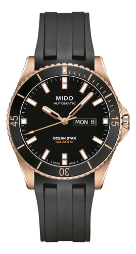 Reloj Mido Ocean Star 200 Silicon Negro