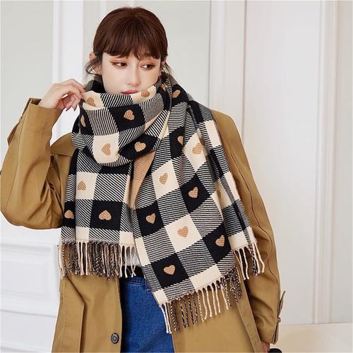 Bufanda Cálida De Invierno Y Otoño Para Mujer Bufanda Larga