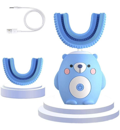 Imagen 1 de 10 de Cepillo De Dientes Eléctrico Ultrasónico Para Niños, Cepillo