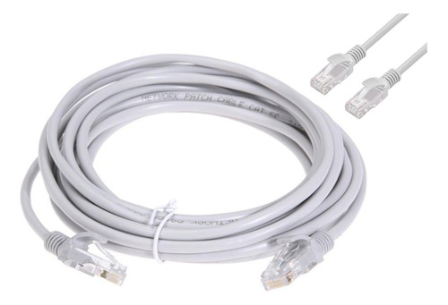 Cable Utp Red Rj45 Cat 5e 5 Metros Ethernet