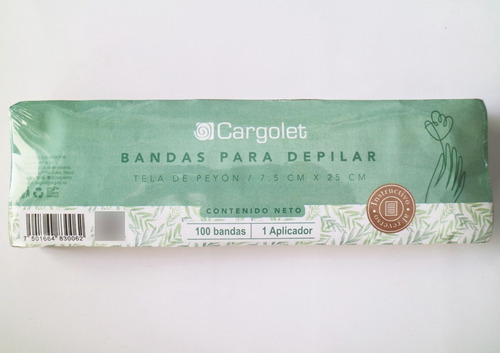 Bandas Cargolet Para Depilar De Tela De Peyon 100 Bandas