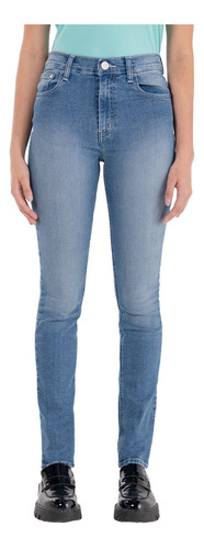 Jeans Mezclilla Oggi Mujer Passion Corte Slim Azul Claro