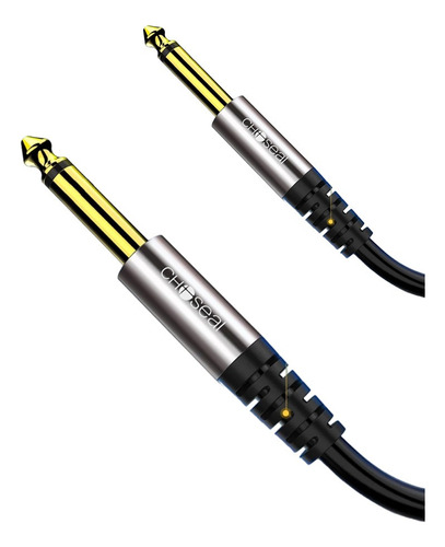 Plug 1/4 Flexible Cable Ts Mono 6.35mm - 6.35mm Mp3 Golden