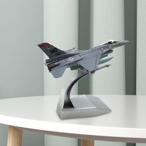 Diecast 1:100 Aircraft Fighter Con Soporte De Exhibición