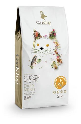 Alimento Cooking Gato Adulto 2kg Pollo Recipe Grain Free