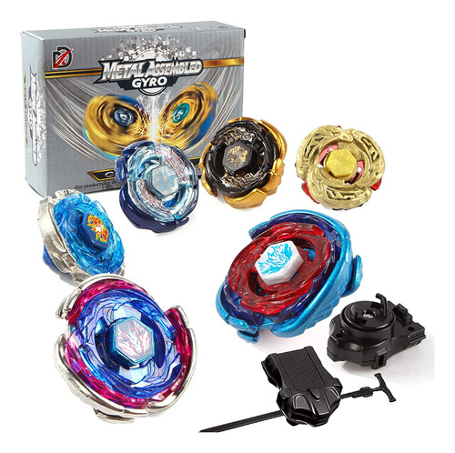 Bey Battling Tops Metal Fusion Starter Set Gyro 6 Piece Pack