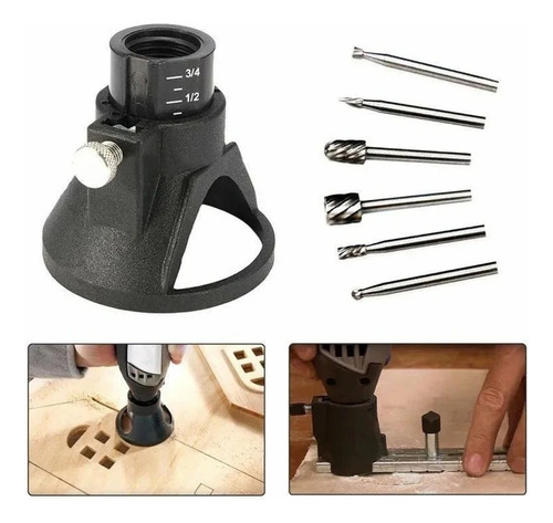 Kit Base Y Brocas Para Dremel 11 Piezas