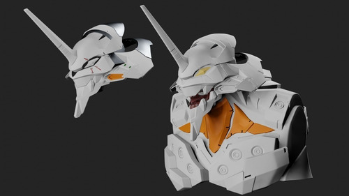 Evangelion Eva01 Bust Rap3d Archivos Stl Para Impresión 3d