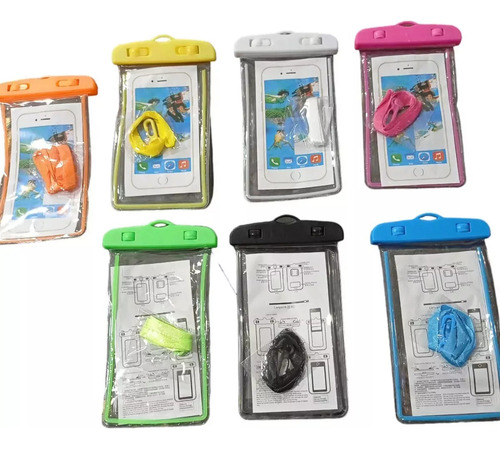 Bolsa Celular Protectora Agua Funda Sumergible Tel Según Stock