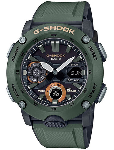 Relógio G-shock Original Ga-2000-3adr Nf-e Garantia Nacional
