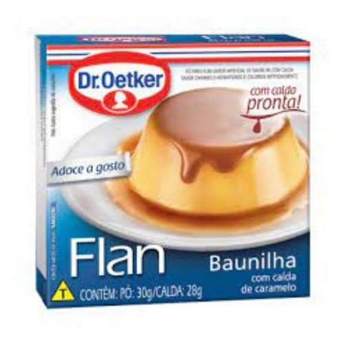 Pó Para Flan Baunilha Mais Calda De Caramelo Dr Oetker 58g