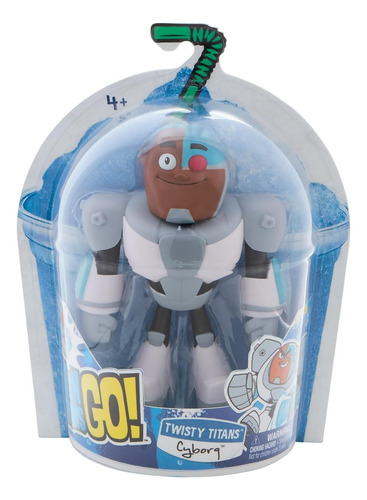 Teen Titans Go Twisty Titans Cyborg Dc Figura Muñeco Juguete