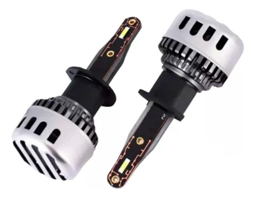 X2 Ampolleta Mini Turbo Led T10 Potente 12000lm Conector H3