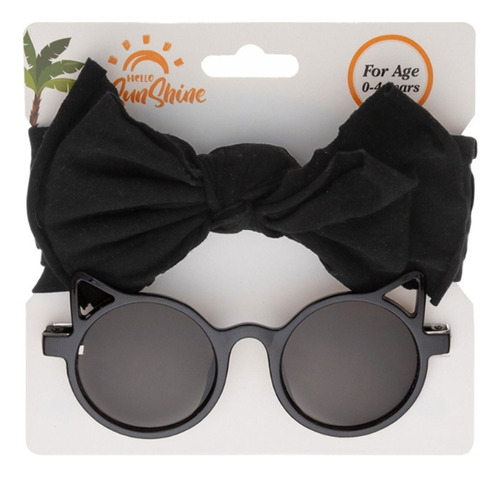 (1 #mold) Diadema Con Lazo Y Gafas De Sol De Dibujos Animado