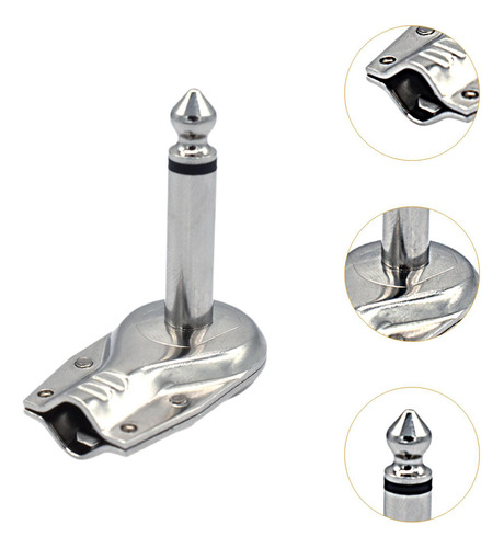 Efectos De Guitarra Conector Del Pedal Pedal Pedal 1/4 Plata