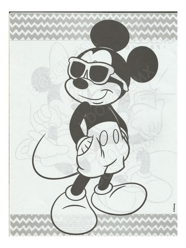 12 Libros Colorear Infantil Mickey Mouse Disney Niño 16 Pg