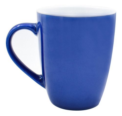 Taza Lisa Tarro Grande De Cerámica Para Café 345ml Colores