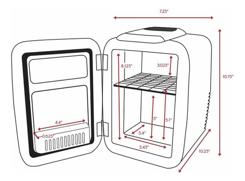 Mini Refri Enfriador De Bebidas Portatil 4 Litros Viaje