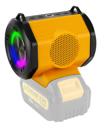 Altavoz Para Batería De Iones De Litio Dewalt 20 V Max, Alta