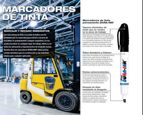 Marcador Micro Fibra Permanente Punta 1 Mm Markal Dura Ink 5