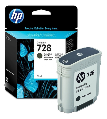 Tinta Hp 728 F9j64a Matte Black 69ml Dj T730/t830mfp