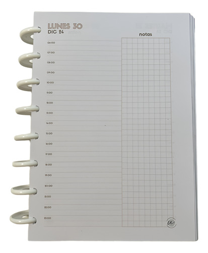Repuesto De Hojas Sistema De Discos - Agenda Time Boxing A5