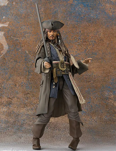 . Figura De Ação Do Capitão Jack Sparrow Da Shf Caribbean