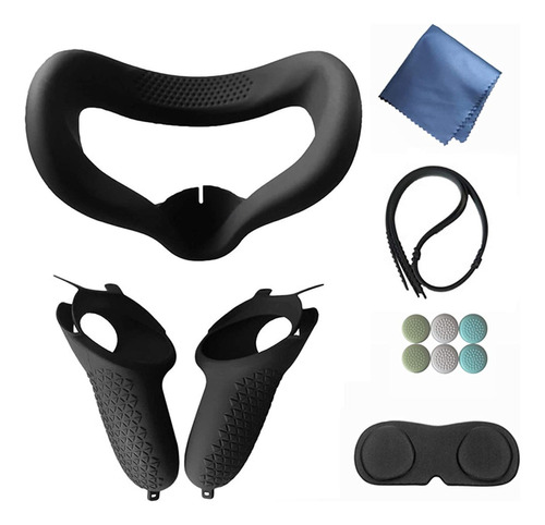 Kit Acessórios Capa Lente Controle Grips Para Oculus Quest 2