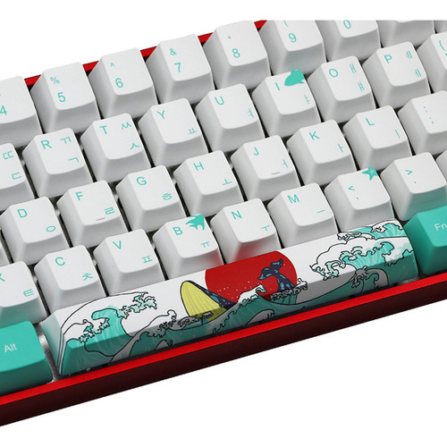 Coral Sea Ukiyo-e Keycaps Pbt Dye Sublimation 71 Key Set