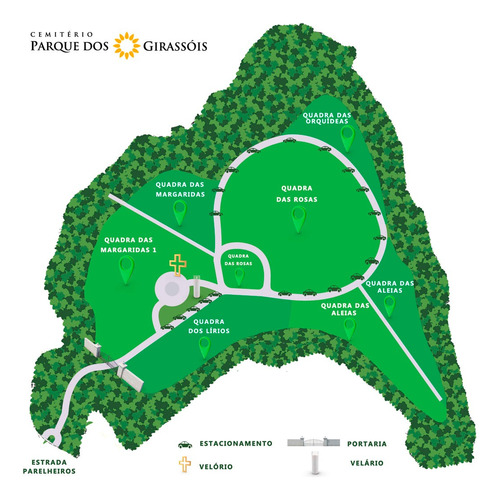 Jazigo Duplo (terreno) Pelo Preço Do Simples - Pq. Girassóis