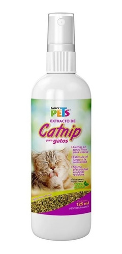 Imagen 1 de 3 de Atrayente Catnip En Spray Para Gatos 125ml Fancy Pets 