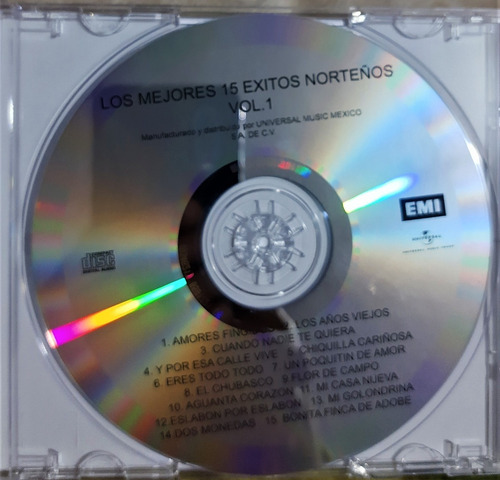 Cd 15 Exitos Norteños Vol. 1 Varios Artistas (Usado)