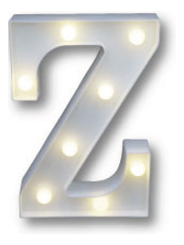 Letras Y Números Led 3d Luces Foco Lampara Decoración Color Z