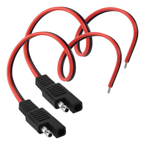 Cable De Extensión Sae De 18 Awg, 2 Pines, Conector Rápido S