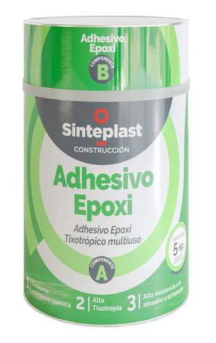 Adhesivo Sinteplast Epoxi Mortero Construccion 5kg Indugar