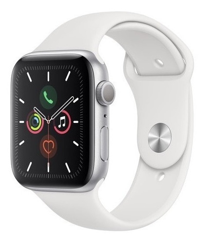 Apple Watch Serie 5 44mm Silver Prata S5 Imediato Lacrado